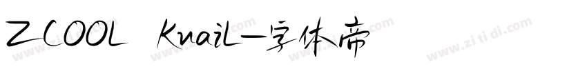 ZCOOL KuaiL字体转换